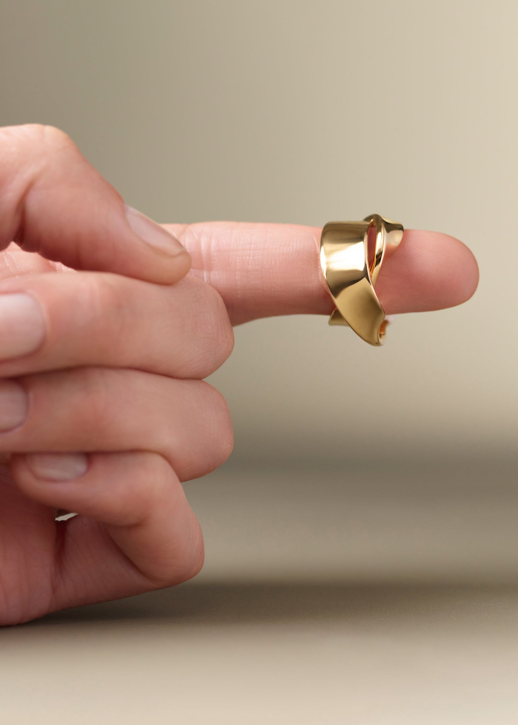 Spiralen Ring Éole - Goldedition 24 Karat vergoldet