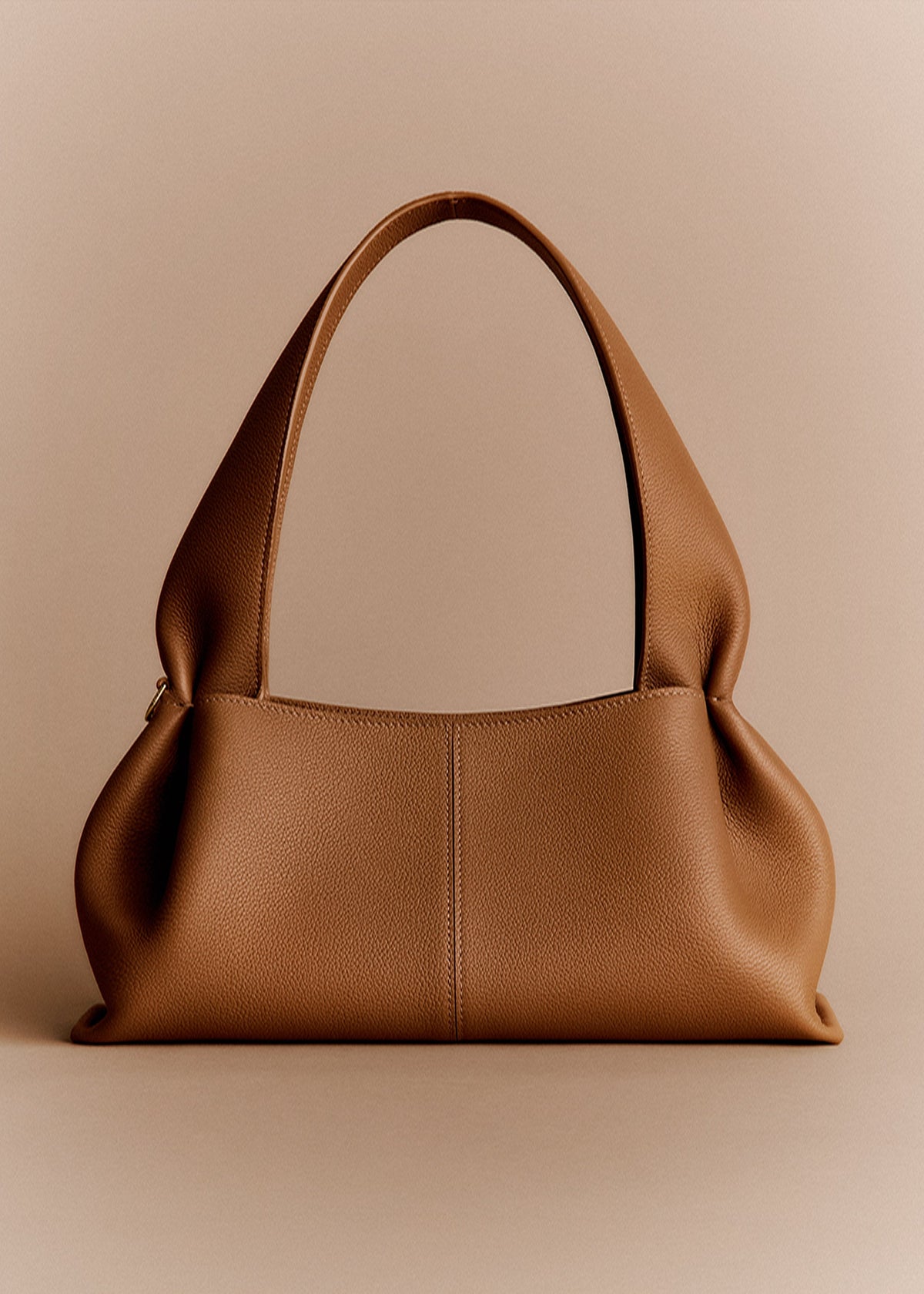 Numéro Neuf East West - Camel Genarbtes Leder