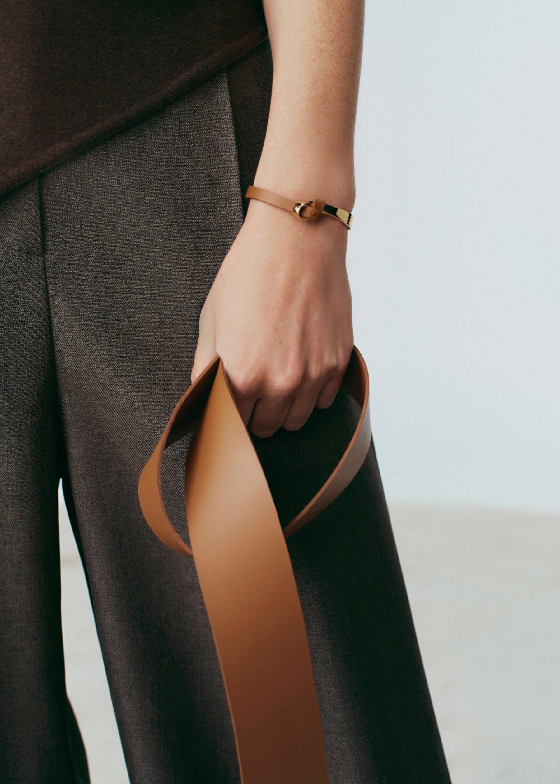 Armreif Ormé - Goldedition Und Camel Leder