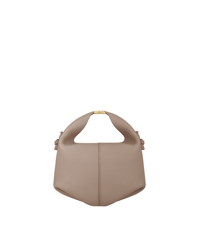 Béri - Taupe Genarbtes Leder