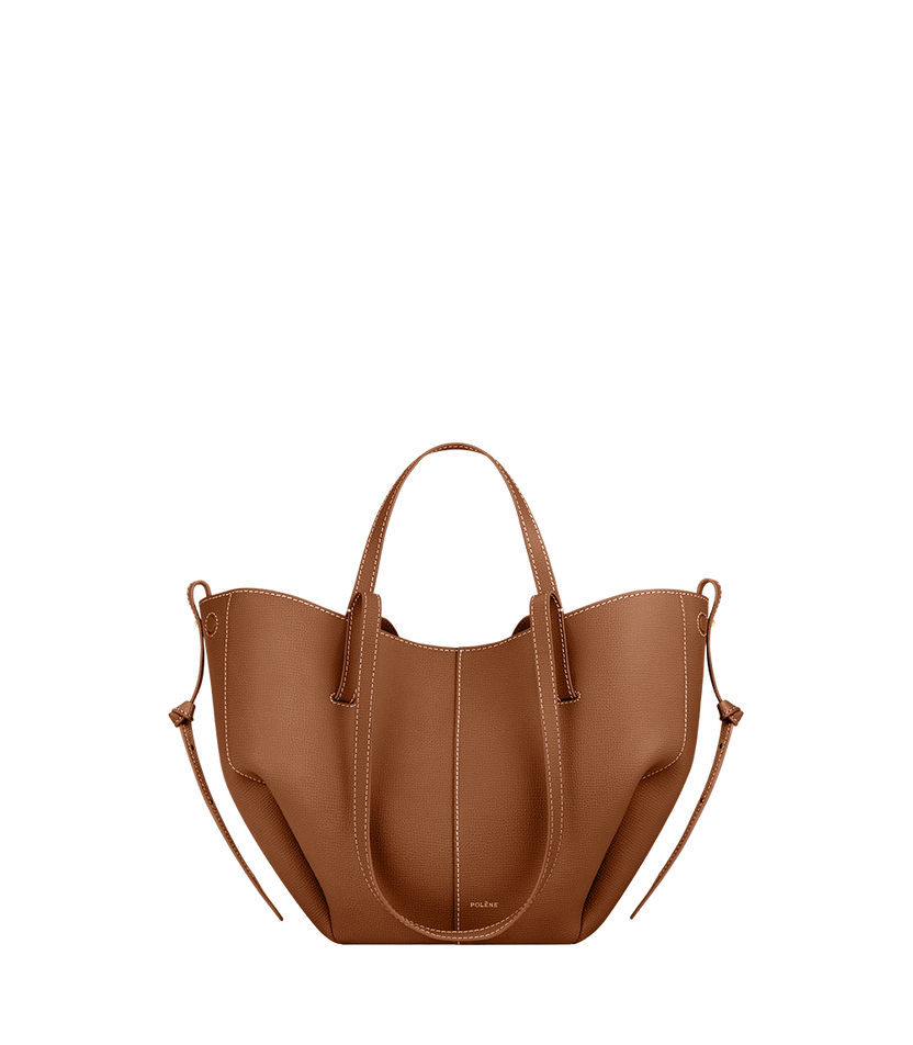 Cyme Mini - Camel Genarbtes Leder