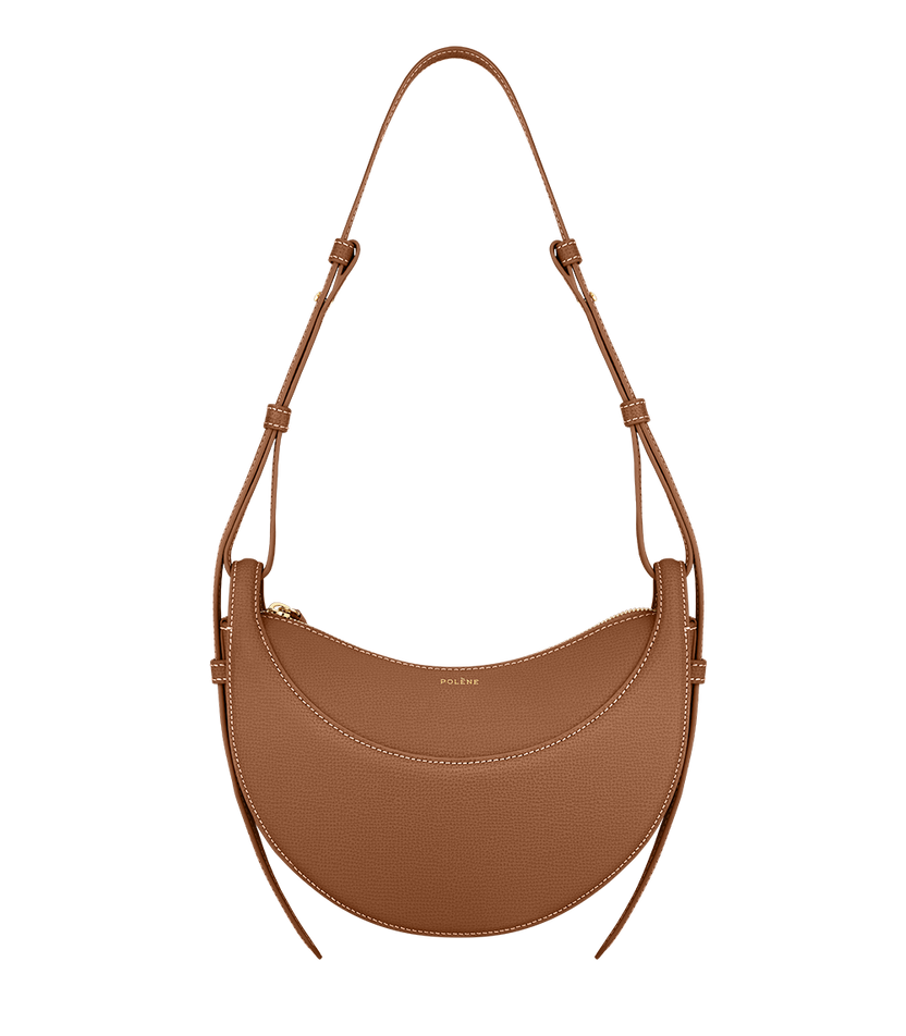 Numéro Dix - Camel Genarbtes Leder
